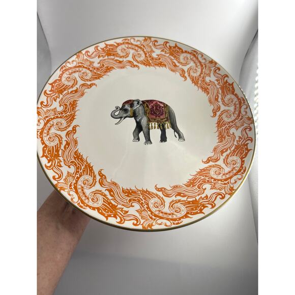 Williams Sonoma Elephant Dinner Plate 11" Raj Collection Thai Palace - Picture 7 of 7